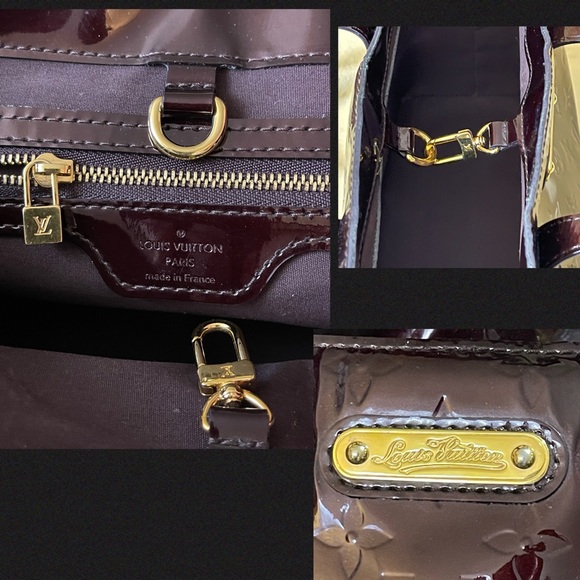Louis Vuitton Wilshire PM Rouge Fauvist & Vernis Amarante Sarah Wallet Set - Picture 8 of 17
